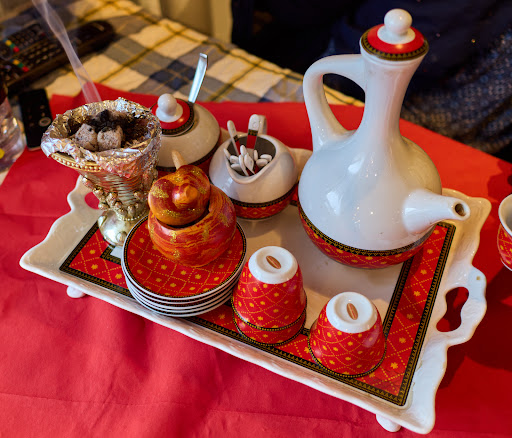 Traditional coffee ceremony set